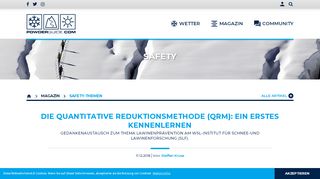 
                            7. Die Quantitative Reduktionsmethode (QRM) - Safety-Themen