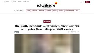 
                            12. Die Raiffeisenbank Westhausen blickt auf ein sehr gutes ...