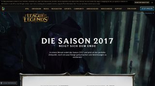 
                            1. Die Ranglistensaison 2017 endet am 8. November | League of Legends