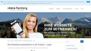 
                            9. Die Redaktionsoberfläche in eZ Publish - Login - :data factory - die ...