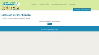 
                            2. Die Registrierung wurde bereits bestätigt - Lernraum Berlin