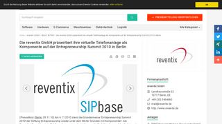 
                            10. Die reventix GmbH präsentiert ihre virtuelle Telefonanlage als ...