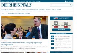 
                            1. DIE RHEINPFALZ: Aktuelle Nachrichten aus der Pfalz