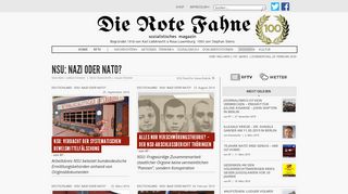 
                            11. Die Rote Fahne | NSU: Nazi oder NATO?