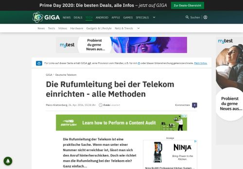 
                            7. Die Rufumleitung bei der Telekom einrichten – alle Methoden – GIGA