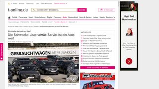 
                            11. Die Schwacke-Liste verrät: So viel ist ein Auto wert - T-Online