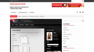 
                            5. Die Sedcard ist online - und jetzt? - ModelsWeek Forum