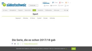 
                            8. Die Serie, die es schon 2017/18 gab | suedostschweiz.ch