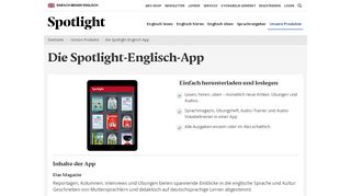
                            5. Die Spotlight-Englisch-App | Spotlight Online