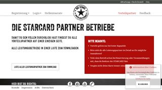 
                            12. Die STARCARD Partner Betriebe