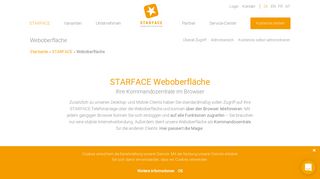 
                            3. Die STARFACE Weboberfläche ist die Kommandozentrale im Browser