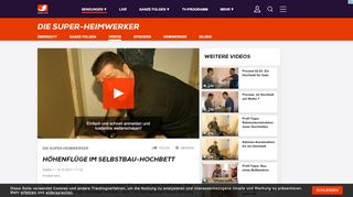 
                            7. Die Super-Heimwerker - Video - Höhenflüge im Selbstbau-Hochbett ...