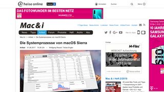 
                            6. Die Systemprozesse von macOS Sierra | Mac & i - Heise