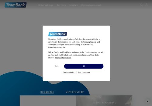 
                            4. Die TeamBank - unser Bankgeheimnis: Gestaltungsfreiheit