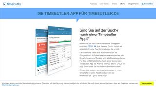 
                            3. Die Timebutler App für timebutler.de