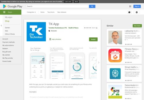 
                            12. Die TK-App – alles im Griff – Apps bei Google Play