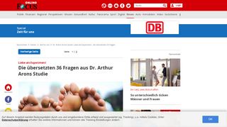 
                            6. Die übersetzten 36 Fragen aus Dr. Arthur Arons Studie - FOCUS Online