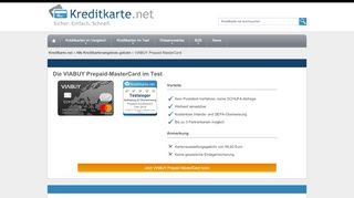 
                            10. Die VIABUY Prepaid-MasterCard im Test - Kreditkarte.net