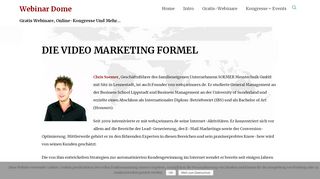 
                            4. Die Video Marketing Formel | Webinar Dome