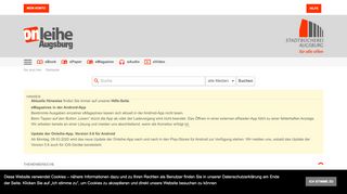 
                            10. die Virtuelle Bibliothek Augsburg. Startseite - Die Onleihe