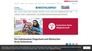 
                            5. Die Volksbanken Siegerland und Märkischer Kreis fusionieren | wp.de ...