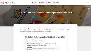 
                            11. Die Vor- und Nachteile der Eurowings Kreditkarten Gold - reisetopia