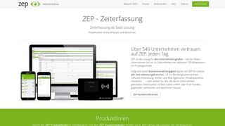 
                            3. Die webbasierte Software für Zeiterfassung - ZEP - ZeitErfassung für ...