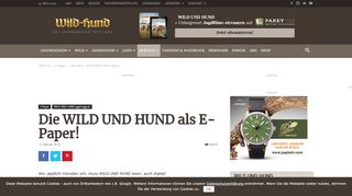 
                            4. Die WILD UND HUND als E-Paper! - WILD UND HUND