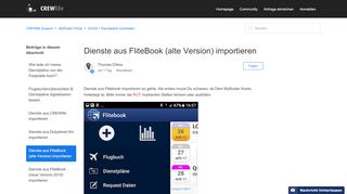 
                            4. Dienste aus FliteBook importieren – CREWlife