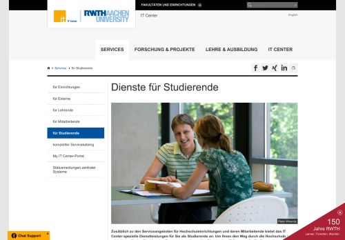 
                            6. Dienste für Studierende - RWTH AACHEN UNIVERSITY IT Center ...