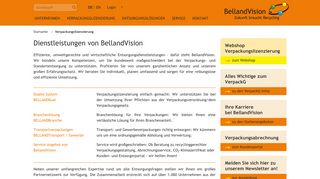 
                            12. Dienstleistungen für Verpackungslizenzierung der BellandVision