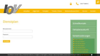 
                            11. Dienstplan Login | IOV Ilmenau