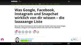 
                            3. Diese Daten von dir speichern Google, Facebook, Instagram und ...