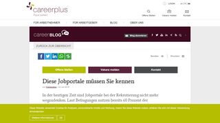 
                            4. Diese Jobportale müssen Sie kennen | careerplus