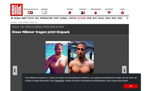 
                            12. Diese Männer tragen jetzt Sixpack - Diät - Bild.de