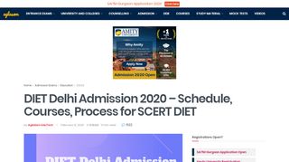 
                            5. DIET Delhi Admission 2018 | AglaSem Admission