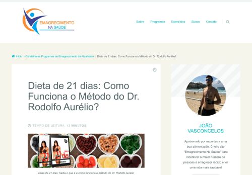 
                            13. Dieta de 21 dias: Como Funciona o Método do Dr. Rodolfo Aurélio?