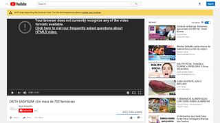 
                            12. DIETA EASYSLIM - Em mais de 700 farmácias - YouTube
