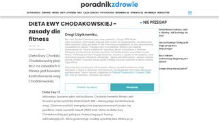 
                            12. DIETA EWY CHODAKOWSKIEJ - zasady diety osobistej trenerki ...