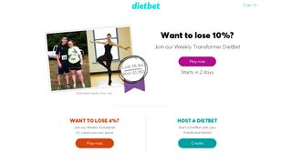 
                            8. DietBet - Set Up or Join a Weight Loss Challenge