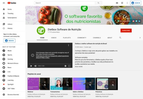 
                            8. Dietbox Software de Nutrição - YouTube