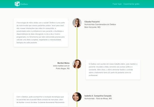 
                            5. Dietbox - Software on-line para nutricionistas e pacientes