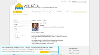 
                            9. Dieter Mainka - APP KÖLN