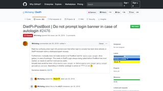 
                            11. DietPi-PostBoot | Do not prompt login banner in case of autologin ...