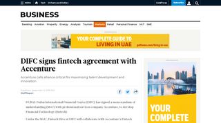 
                            8. DIFC signs fintech agreement with Accenture - Gulf News