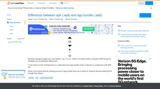 
                            10. Difference between apk (.apk) and app bundle (.aab) - Stack Overflow