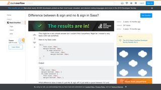 
                            1. Difference between & sign and no & sign in Sass? - Stack Overflow