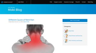 
                            13. Different Causes of Neck Pain - Mobi-C ® Cervical Disc