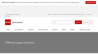 
                            2. Different types of tuition | ACCA Global