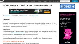 
                            12. Different Ways to Connect to SQL Server Using sqlcmd - MS SQL Tips